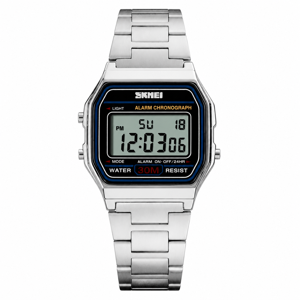 MONTRE DIGITALE RÉTRO SKMEI — ÉCRAN LCD & WATERPROOF