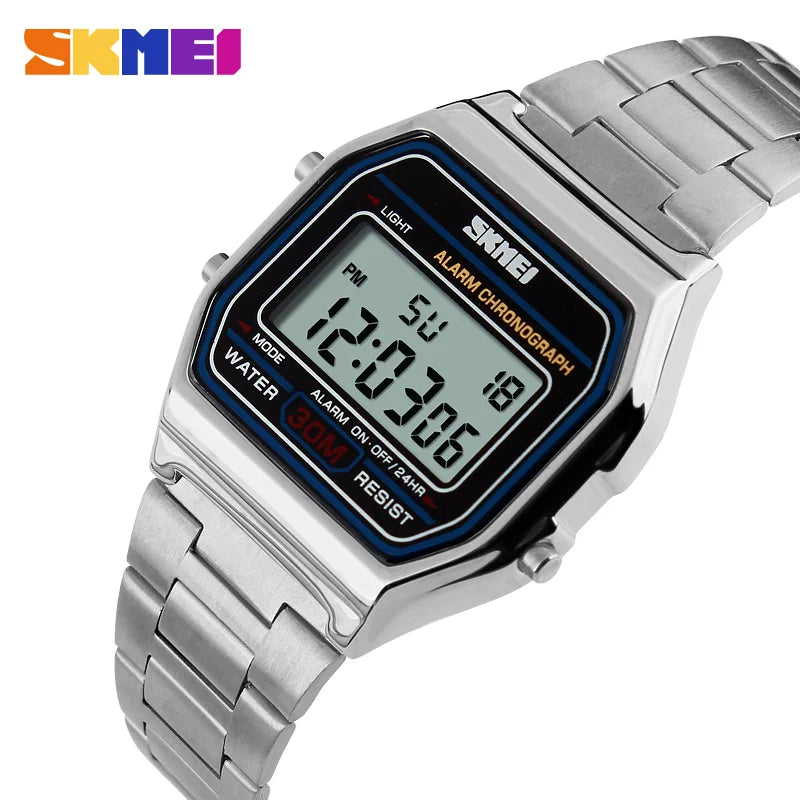 MONTRE DIGITALE RÉTRO SKMEI — ÉCRAN LCD & WATERPROOF