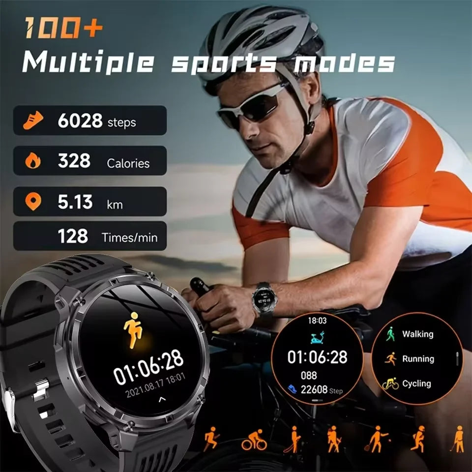 2025 MONTRE CONNECTÉE HT33 — AMOLED, APPELS BLUETOOTH & 100+ MODES SPORTIFS