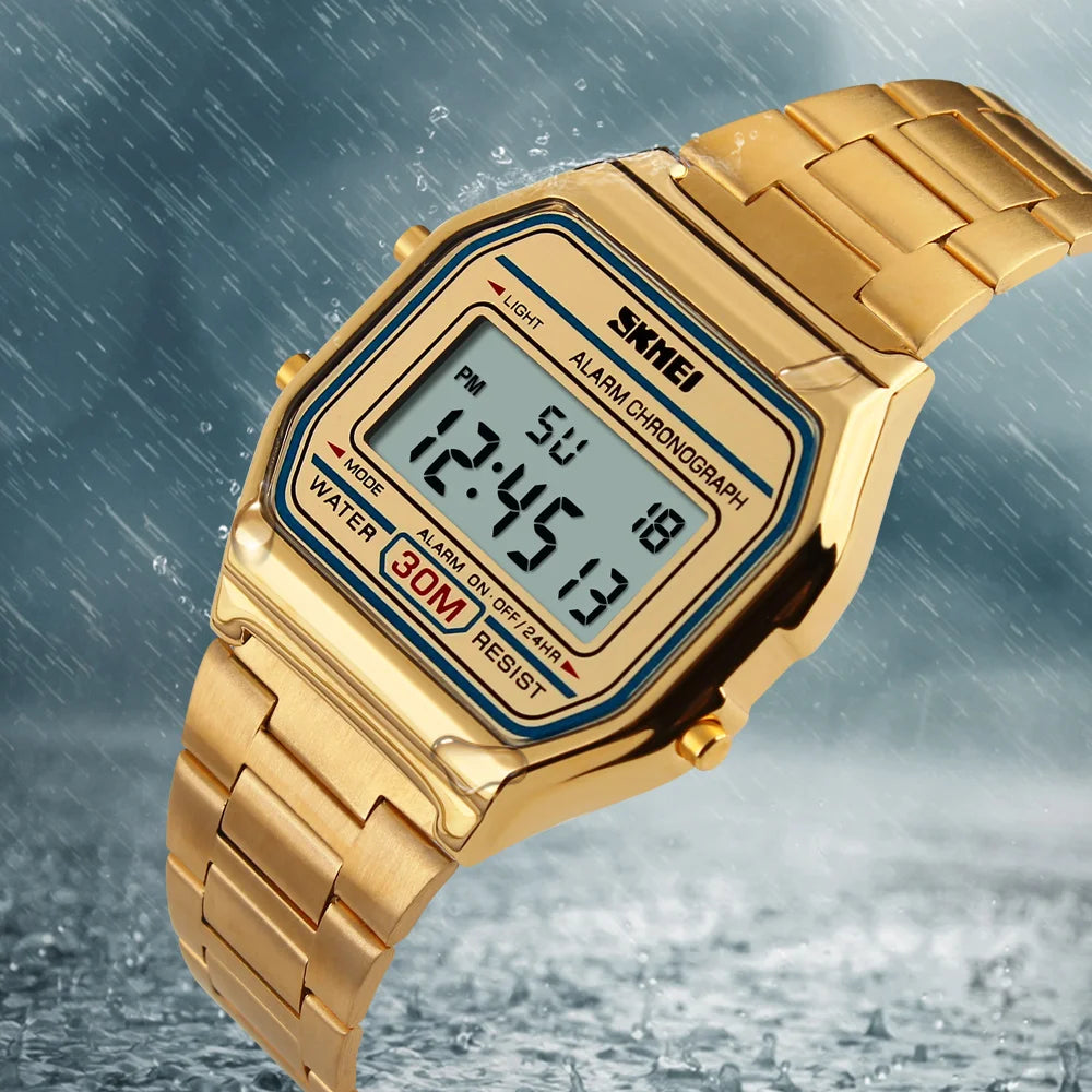 MONTRE DIGITALE RÉTRO SKMEI — ÉCRAN LCD & WATERPROOF