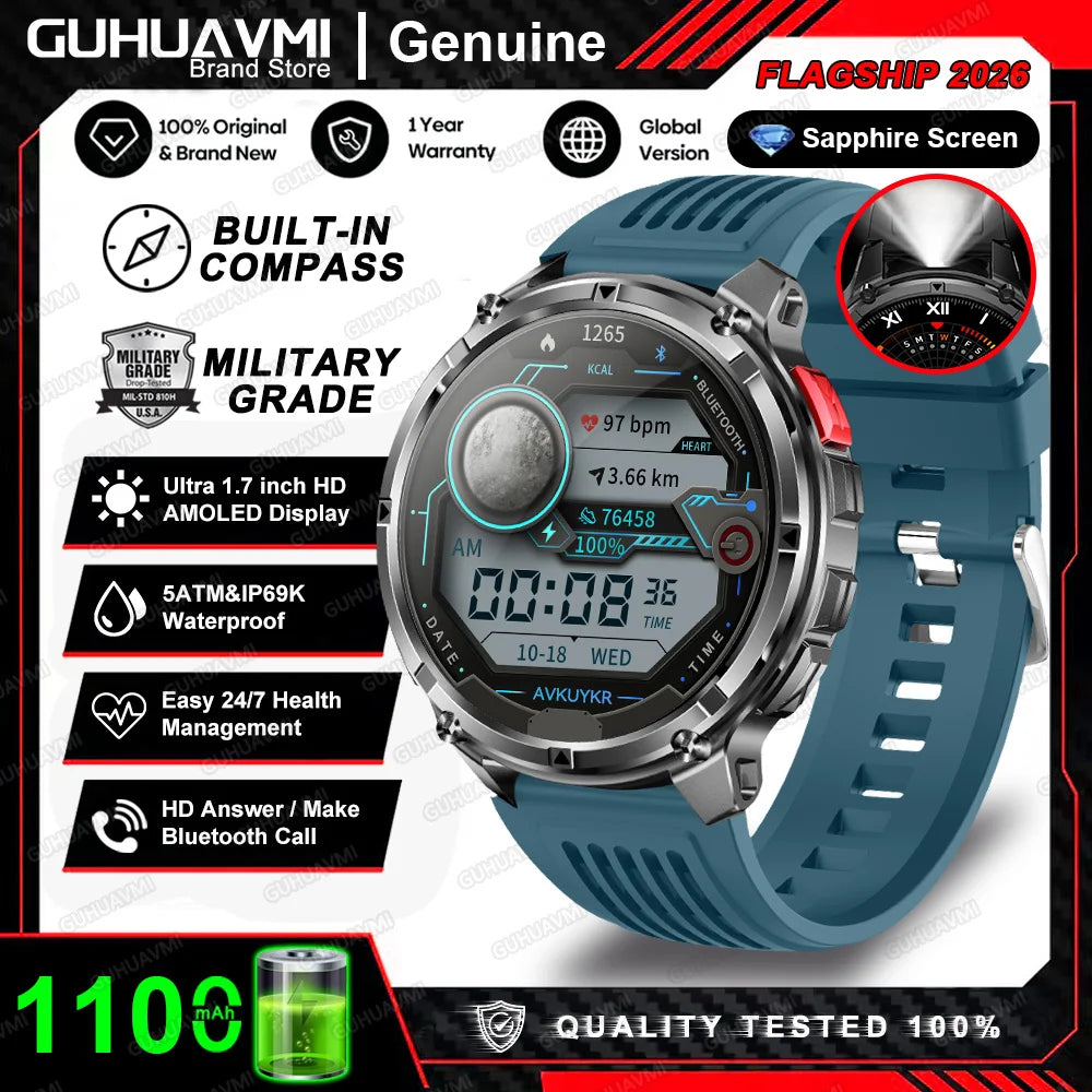 2025 MONTRE CONNECTÉE HT33 — AMOLED, APPELS BLUETOOTH & 100+ MODES SPORTIFS