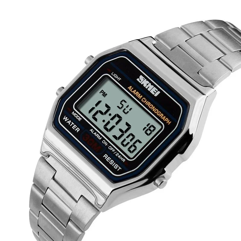 MONTRE DIGITALE RÉTRO SKMEI — ÉCRAN LCD & WATERPROOF