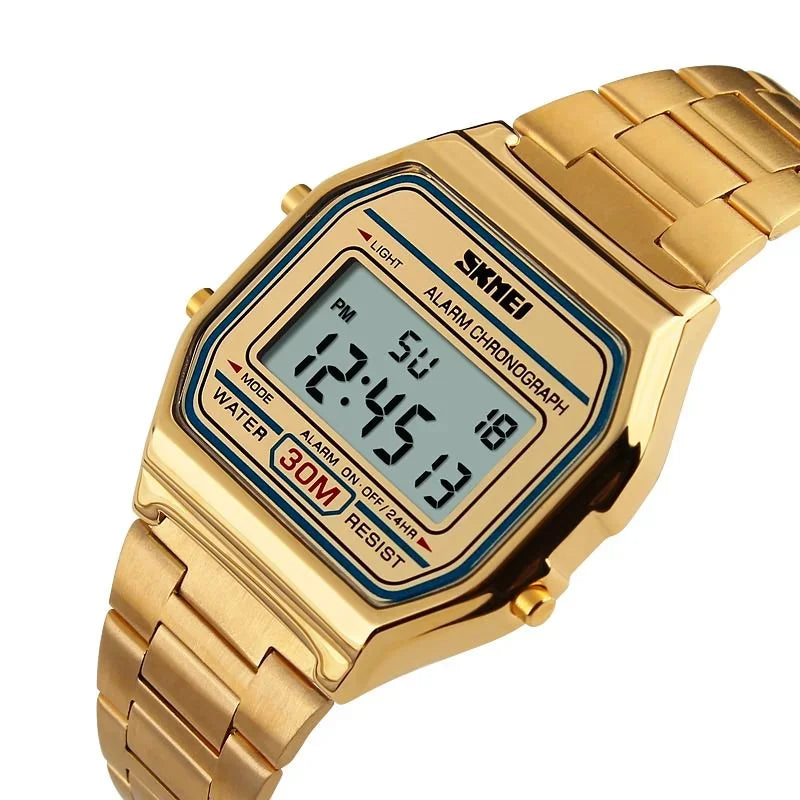 MONTRE DIGITALE RÉTRO SKMEI — ÉCRAN LCD & WATERPROOF
