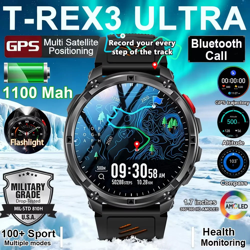 2025 MONTRE CONNECTÉE HT33 — AMOLED, APPELS BLUETOOTH & 100+ MODES SPORTIFS