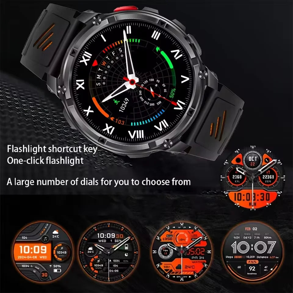 2025 MONTRE CONNECTÉE HT33 — AMOLED, APPELS BLUETOOTH & 100+ MODES SPORTIFS