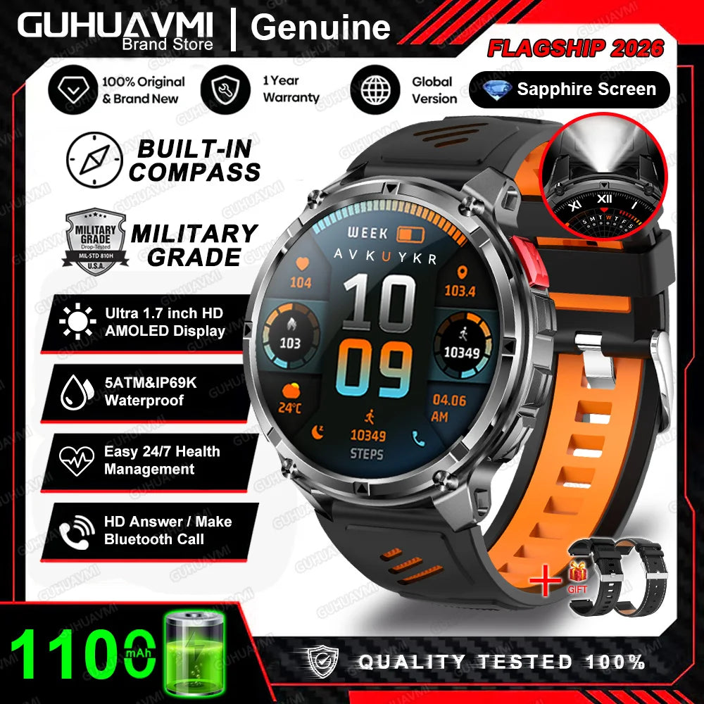 2025 MONTRE CONNECTÉE HT33 — AMOLED, APPELS BLUETOOTH & 100+ MODES SPORTIFS