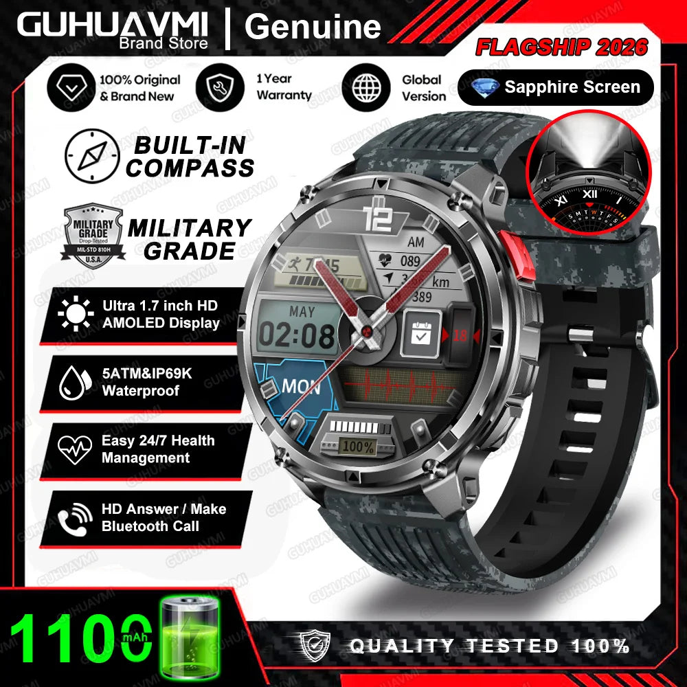 2025 MONTRE CONNECTÉE HT33 — AMOLED, APPELS BLUETOOTH & 100+ MODES SPORTIFS