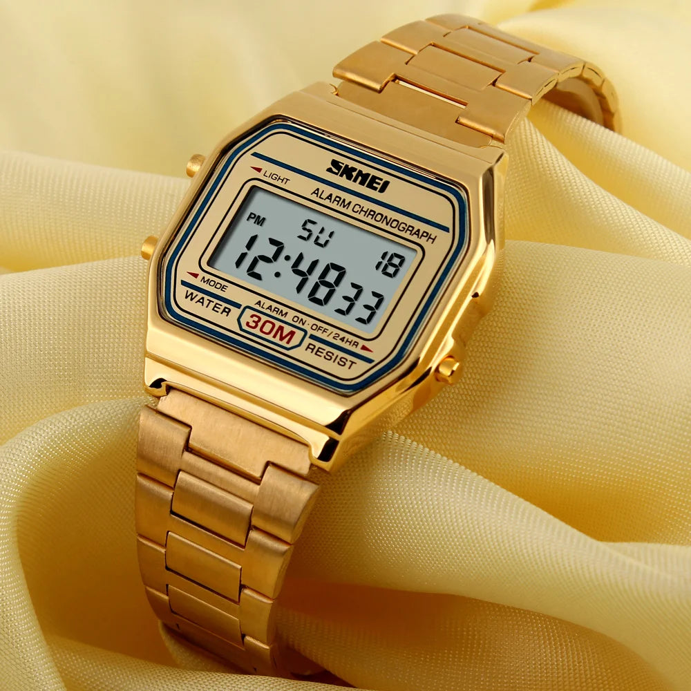 MONTRE DIGITALE RÉTRO SKMEI — ÉCRAN LCD & WATERPROOF
