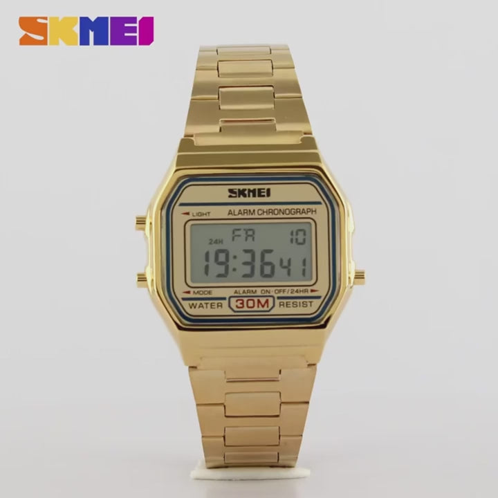 MONTRE DIGITALE RÉTRO SKMEI — ÉCRAN LCD & WATERPROOF